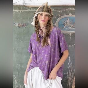 Magnolia Pearl Nectar Floral Tee T In Color Agate NWT NEVER Worn OS GREAT color